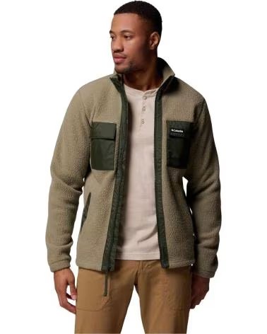 COLUMBIA GIACCA IN PILE JUNIPER PEAK FULL ZIP UOMO PALIDO