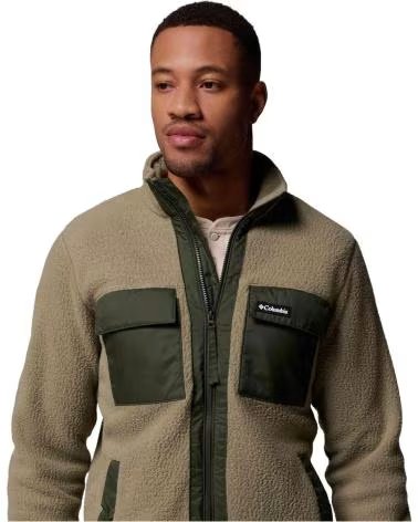 COLUMBIA GIACCA IN PILE JUNIPER PEAK FULL ZIP UOMO PALIDO