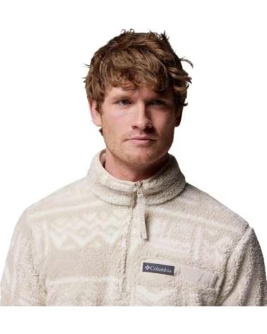 COLUMBIA RUGGED RIDGE HIGH PILE HALF ZIP FLEECE JACKET BLANCO