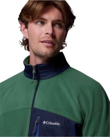 COLUMBIA GIACCA FAST TREK OVERLAY FULL ZIP VERDE