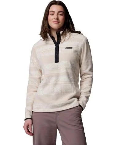 COLUMBIA BENTON SPRINGS PRINTED HALF ZIP FLEECE JACKET MUJER