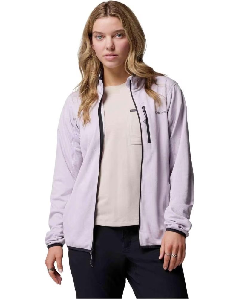 COLUMBIA GIACCA IN PILE ESSENTIAL HIKE GRID FLEECE FULL ZIP MUJER