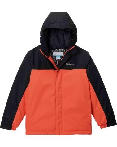 COLUMBIA CHAQUETA CHAQUETA CON CAPUCHA HIKEBOUND II INSULATED NARANJA NEGRO EN NARANJA PARA HOMBRE INFANTIL