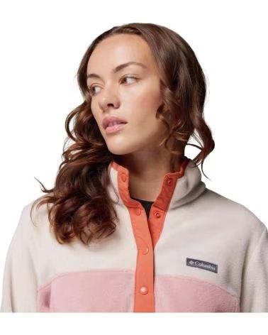 COLUMBIA GIACCA IN PILE BENTON SPRINGS HALF ZIP SNAP PULL OVER II MUJER