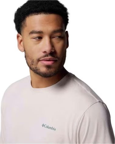 COLUMBIA CAMISETA DE MANGA CORTA CAMISETA KWICK HIKE BACK GRAPHIC MANGA CORTA BLANCO EN BLANCO PARA HOMBRE VERDE