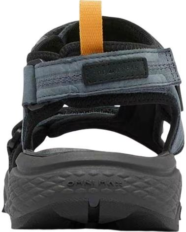 COLUMBIA SANDALI PEAKFREAK RUSH IN PELLE GRIGIO FUMO VERDE UOMO LEATHER