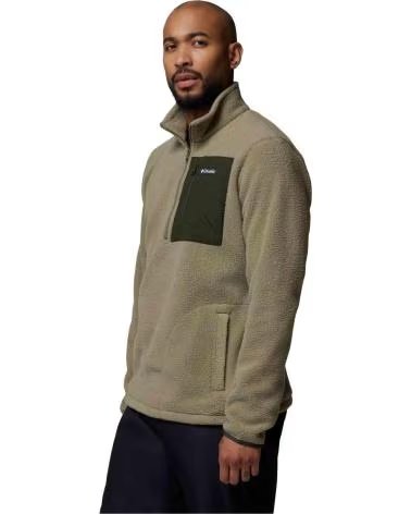 COLUMBIA FELPA JASPER RIDGE CON MEZZA ZIP PALIDO