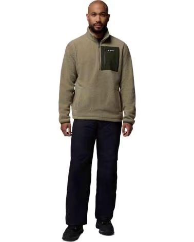 COLUMBIA FELPA JASPER RIDGE CON MEZZA ZIP PALIDO