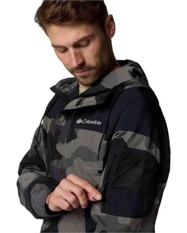 COLUMBIA GIACCA CON CAPPUCCIO CHALLENGER II NOVELTY MIMETICA WINDBREAKER