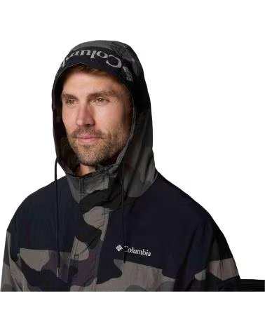 COLUMBIA GIACCA CON CAPPUCCIO CHALLENGER II NOVELTY MIMETICA WINDBREAKER