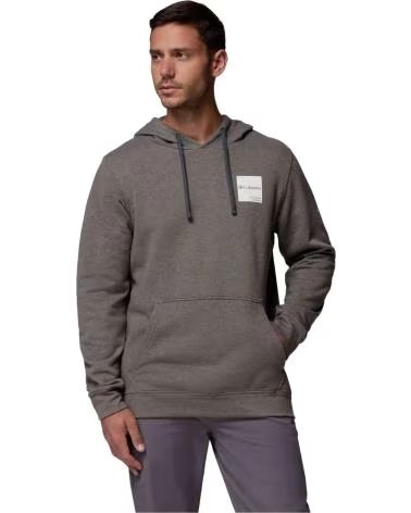 COLUMBIA FELPA CON CAPPUCCIO UOMO TREK GRIGIO CARBON