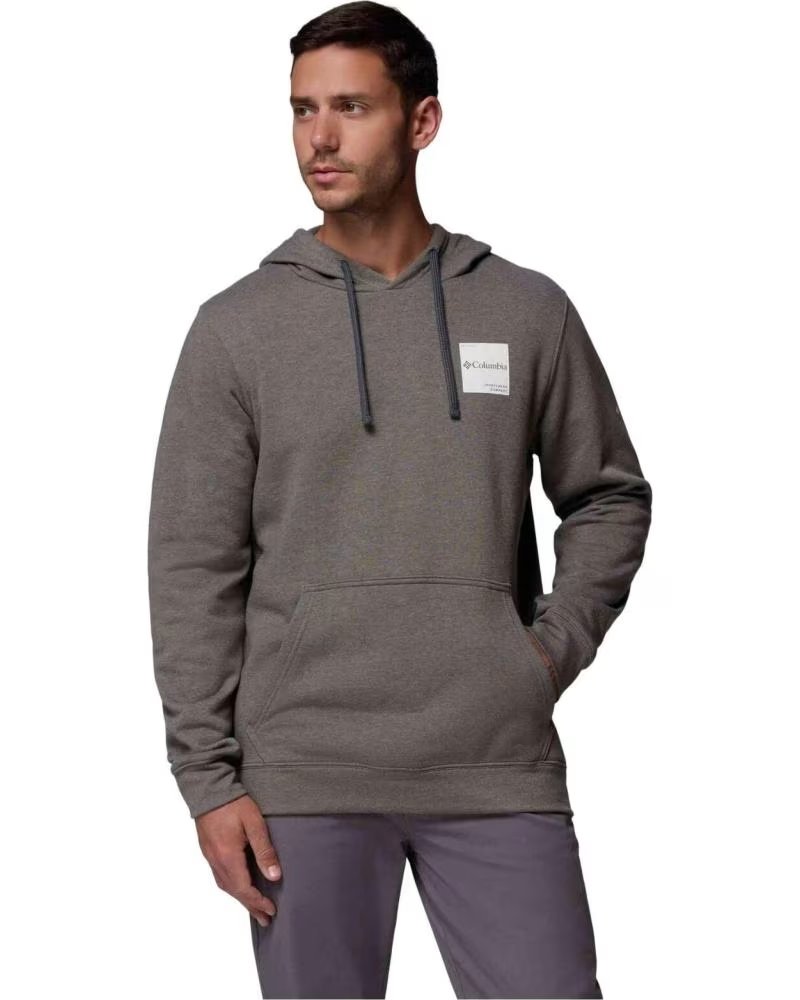 COLUMBIA FELPA CON CAPPUCCIO UOMO TREK GRIGIO CARBON