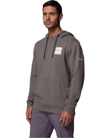 COLUMBIA FELPA CON CAPPUCCIO UOMO TREK GRIGIO CARBON