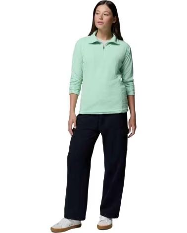 COLUMBIA FELPA GLACIAL FLEECE IV HALF ZIP VERDE MENTA DONNA MUJER