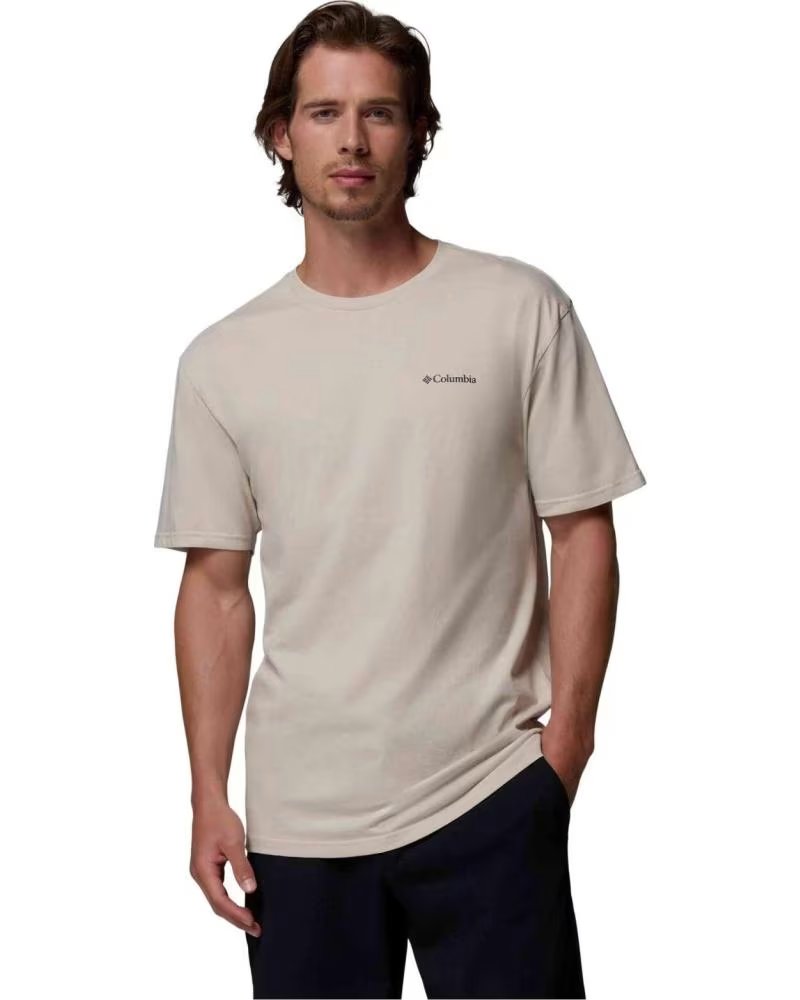 COLUMBIA CSC BASIC LOGO SHORT SLEEVE T-SHIRT FOR MEN MARRON