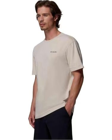 COLUMBIA CSC BASIC LOGO SHORT SLEEVE T-SHIRT FOR MEN MARRON