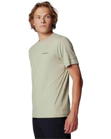COLUMBIA CAMISETA DE MANGA CORTA CAMISETA TECH TRAIL CREW NECK II MANGA CORTA VERDE EN VERDE PARA HOMBRE SAFARI
