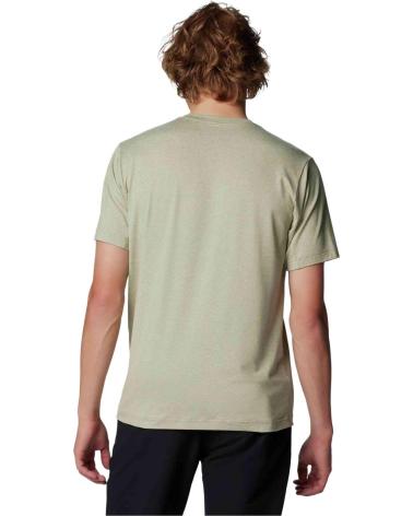 COLUMBIA CAMISETA DE MANGA CORTA CAMISETA TECH TRAIL CREW NECK II MANGA CORTA VERDE EN VERDE PARA HOMBRE SAFARI