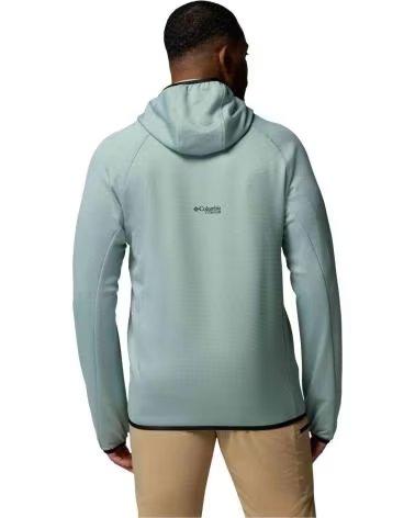 COLUMBIA FELPA CON CAPPUCCIO TRIPLE CANYON GRID FLEECE FULL ZIP II CELESTE