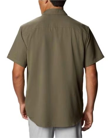 COLUMBIA CAMISA CAMISA UTILIZER II SOLID MANGA CORTA MARRON EN VERDE PARA UNISEX VERDOSO
