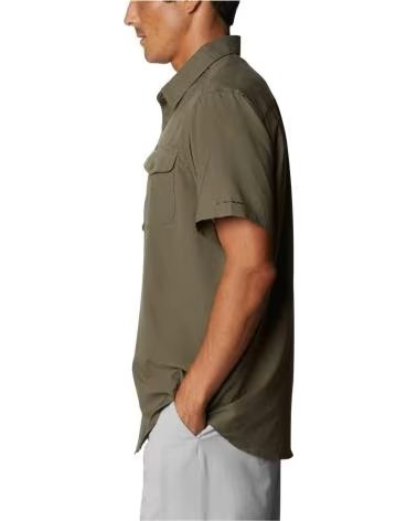 COLUMBIA CAMISA CAMISA UTILIZER II SOLID MANGA CORTA MARRON EN VERDE PARA UNISEX VERDOSO