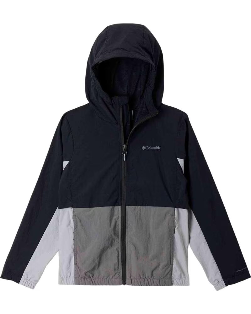 COLUMBIA TABOR TRAIL HOODED WINDBREAKER JACKET FOR KIDS NINO