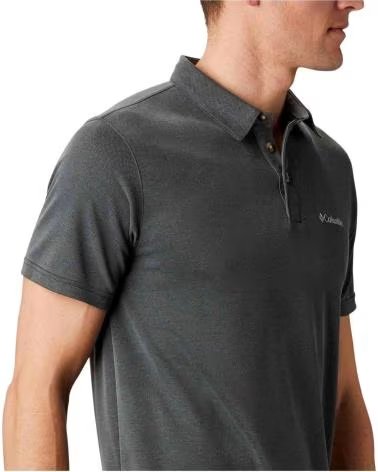 COLUMBIA POLO NELSON POINT DA UOMO, MANICA CORTA, GRIGIO