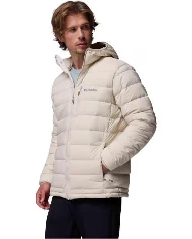 COLUMBIA DRIFT PEAK STRETCH DOWN HOODED JACKET CREMA