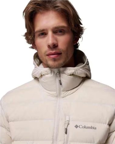 COLUMBIA DRIFT PEAK STRETCH DOWN HOODED JACKET CREMA
