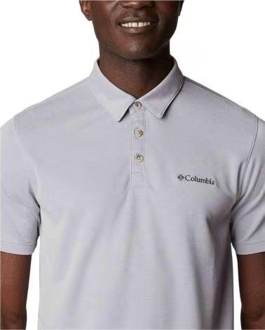 COLUMBIA POLO A MANICHE CORTE NELSON POINT DA UOMO GRIS