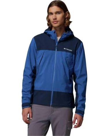 COLUMBIA GIACCA CON CAPPUCCIO BOULDER FALLS BLU