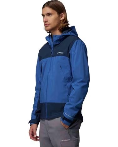 COLUMBIA GIACCA CON CAPPUCCIO BOULDER FALLS BLU