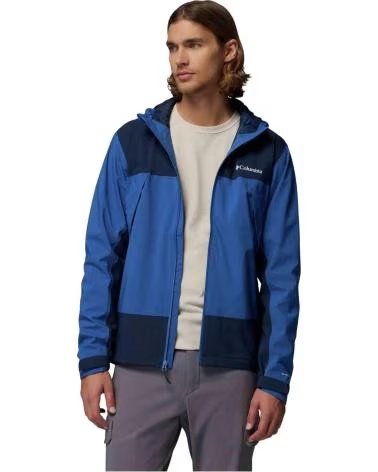 COLUMBIA GIACCA CON CAPPUCCIO BOULDER FALLS BLU