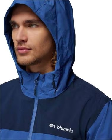 COLUMBIA GIACCA CON CAPPUCCIO BOULDER FALLS BLU