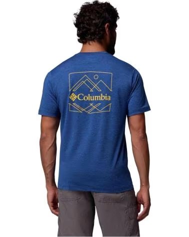 COLUMBIA CAMISETA KWICK HIKE BACK GRAPHIC MANGA CORTA ULTRA