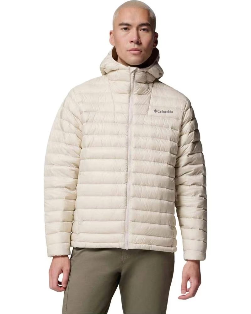 COLUMBIA GIACCA CON CAPPUCCIO CORELITE DOWN DA UOMO BEIGE