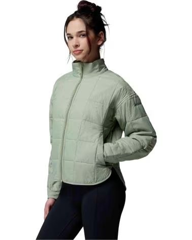 JAQUETA COLUMBIA SIENNA HILL QUILTED PARA MULHER, VERDE SAFARI 348
