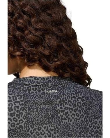 ADIDAS T-SHIRT A MANICHE CORTE KB6925 CON STAMPA ANIMALIER DA DONNA BLACK-GRESIX-GREFOU