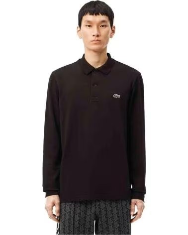 LACOSTE POLO DE MANGA LARGA 077-51878289834323 EN PARA HOMBRE NEGRO