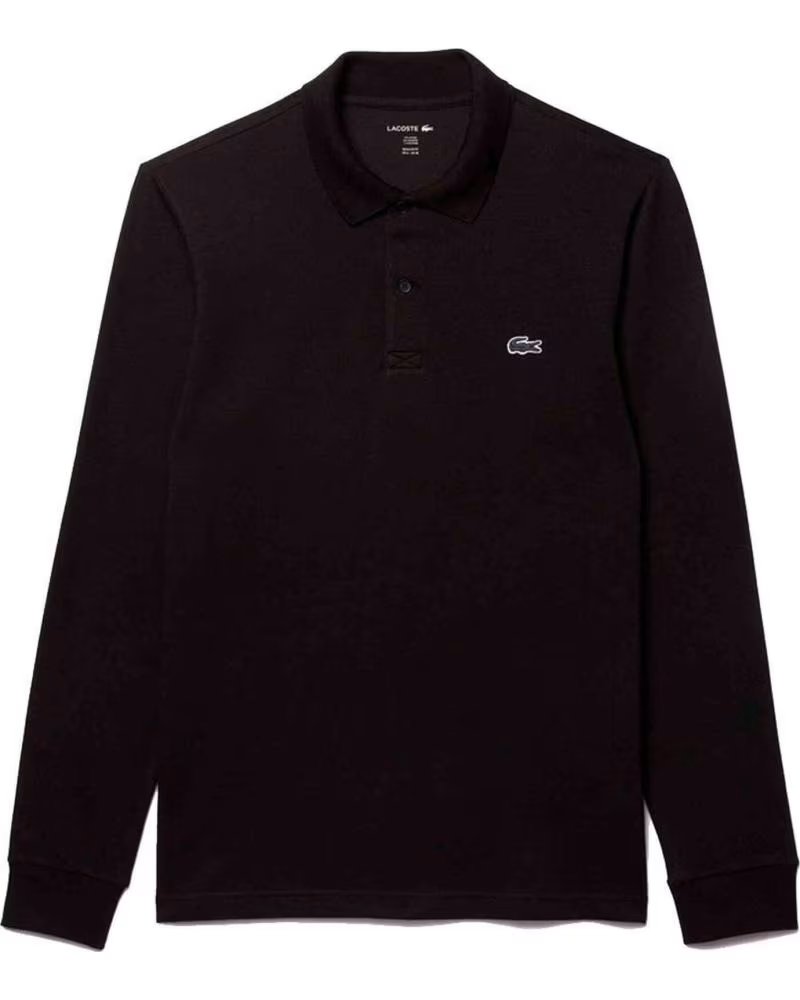 LACOSTE POLO DE MANGA LARGA 077-51878289834323 EN PARA HOMBRE NEGRO