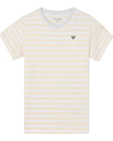SILBON Camiseta De Manga Corta 320402540 en multicolor para ninos AZUL