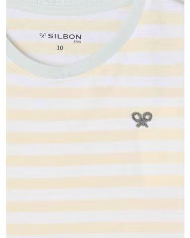 SILBON Camiseta De Manga Corta 320402540 en multicolor para ninos AZUL