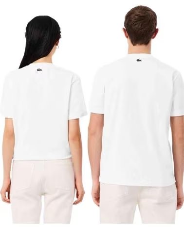 LACOSTE CAMISETA DE MANGA CORTA BLANCA FLOUR