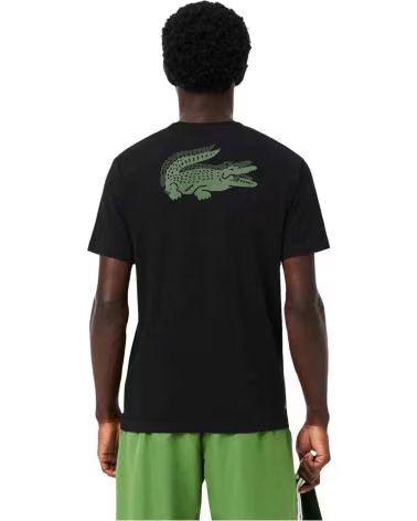 LACOSTE TH0003-5YI KURZARM-T-SHIRT FÜR HERREN BLACK-LAMB S