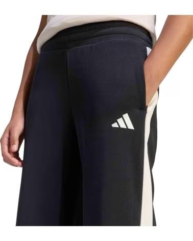 ADIDAS PANTALONI LUNGHI JG STD WL PNT PER RAGAZZE NERI E BIANCHI BLACK-OWHITE