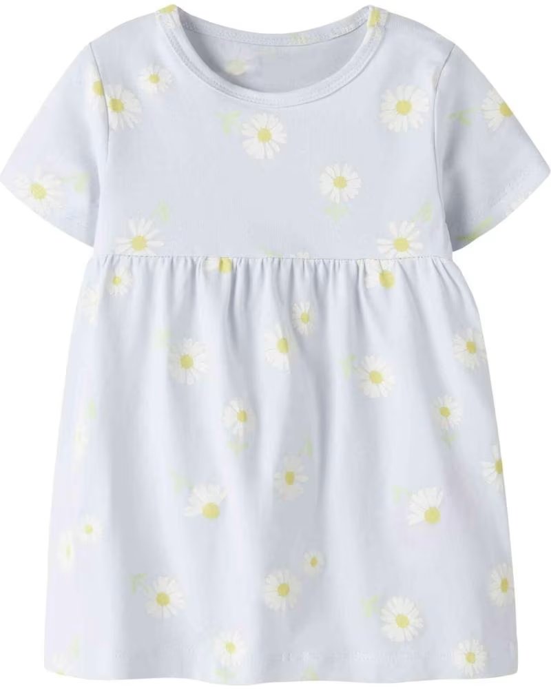 NAME IT KLEID 13229242-ANCIENTDAISY MIT GÄNSEBLÜMCHEN-PRINT IN HELLBLAU CELESTE CLARITO