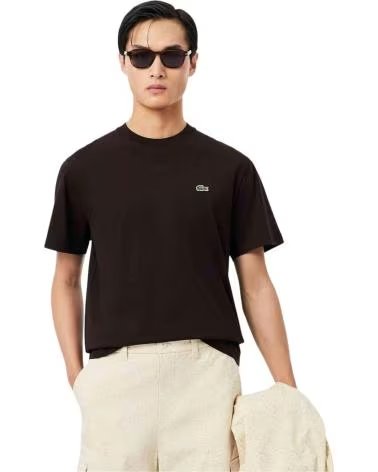 LACOSTE KURZARM-T-SHIRT MIT RUNDHALSAUSSCHNITT NEGRO