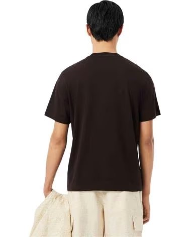 LACOSTE KURZARM-T-SHIRT MIT RUNDHALSAUSSCHNITT NEGRO