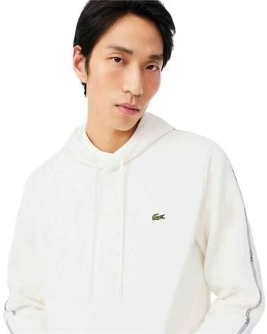 LACOSTE SUDADERA CON CAPUCHA 077-52955718451539 EN PARA HOMBRE BLANCO
