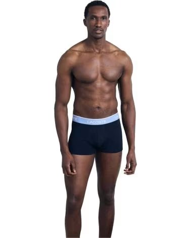 LACOSTE 3ER PACK COTTON TRUNK BOXER MARINE REF 1179354 AZUL
